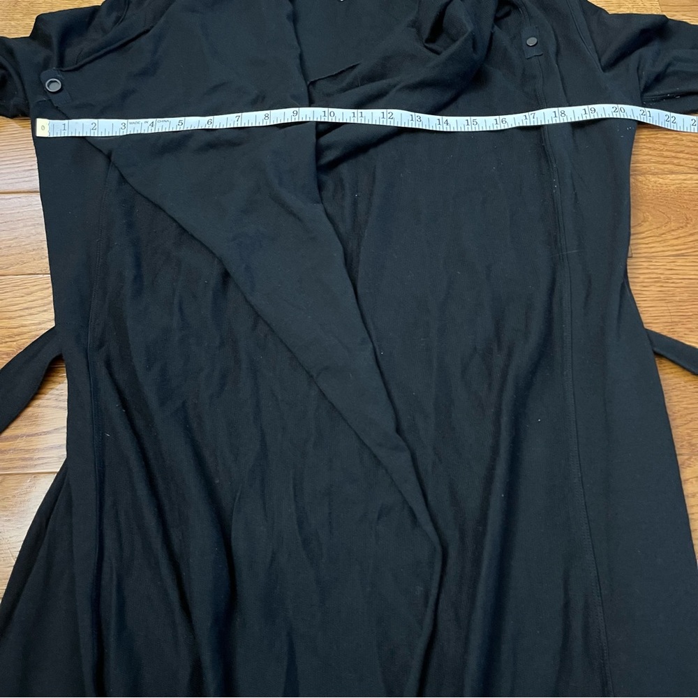 Lunya The Robe Black Long Pima Cotton Blend - Picture 11 of 11
